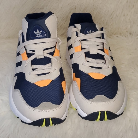 adidas Other - Adidas Men’s Sneaker Beige Navy Orange Size 10 1/2